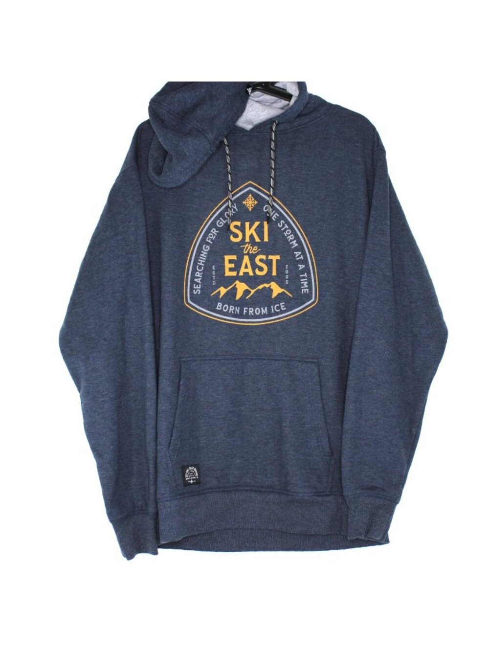 Ski The East Mens Medium Spell Out Hoodie F1362
